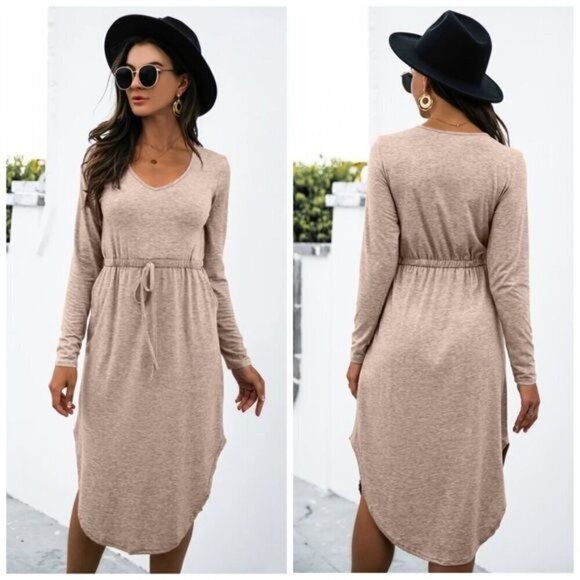 Anna Kaci ANALIA MINI DRESS Tan Size Small - Picture 14 of 14